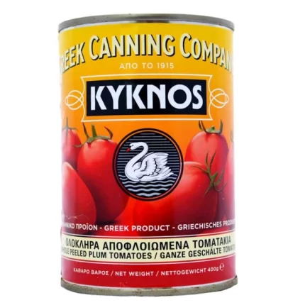 Kyknos Gepelde Pruimtomaten op sap 400 g