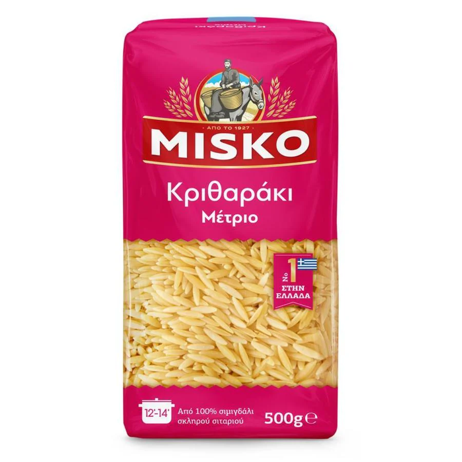 Misko-Orzo-Medium-Kritharaki-Metrio-500g_2048x Misko kritharaki - orzo middelgroot 500 gr - Afbeelding 1