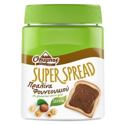 Olympos Superspread Hazelnootpasta met Stevia 350 g