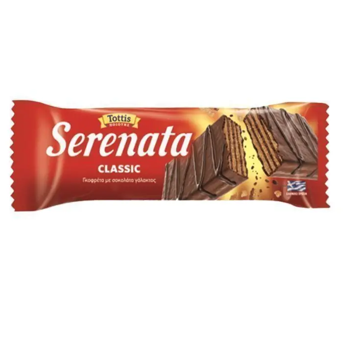 Serenata wafels 33 gr Serenata melkchocolade wafels 33 gr - Afbeelding 1
