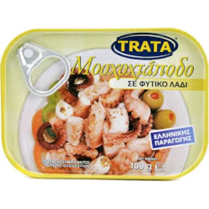 Trata Musky octapus in olie 100 gr.jfif Trata Moschtoctapodo in plantaardige olie 100 gr - Afbeelding 1