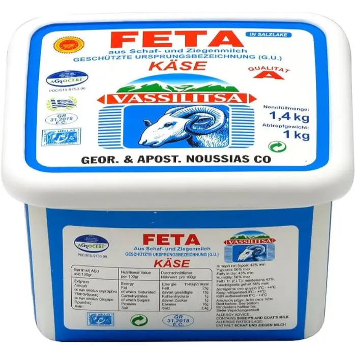 Vassilitsa 1 kg Vassilitsa Feta in wei 1 kg - Afbeelding 1