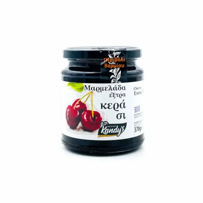 kandys-370g-600x600-1 (1) Kandylas marmelade kersen 370 gr - Afbeelding 1