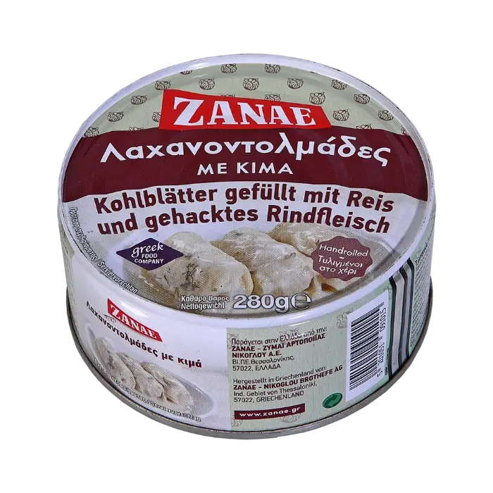 laxanontolmades (1) Zanae Koolbladeren met rijst en gehakt 280 gr - Afbeelding 1