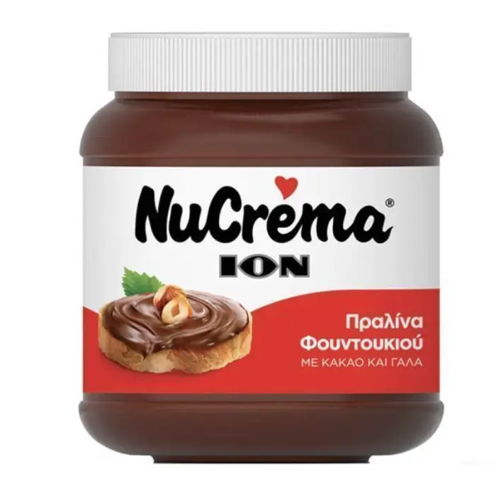 nucrema praline 380 gr ION Nucrema Hazelnootpasta 380 gr - Afbeelding 1