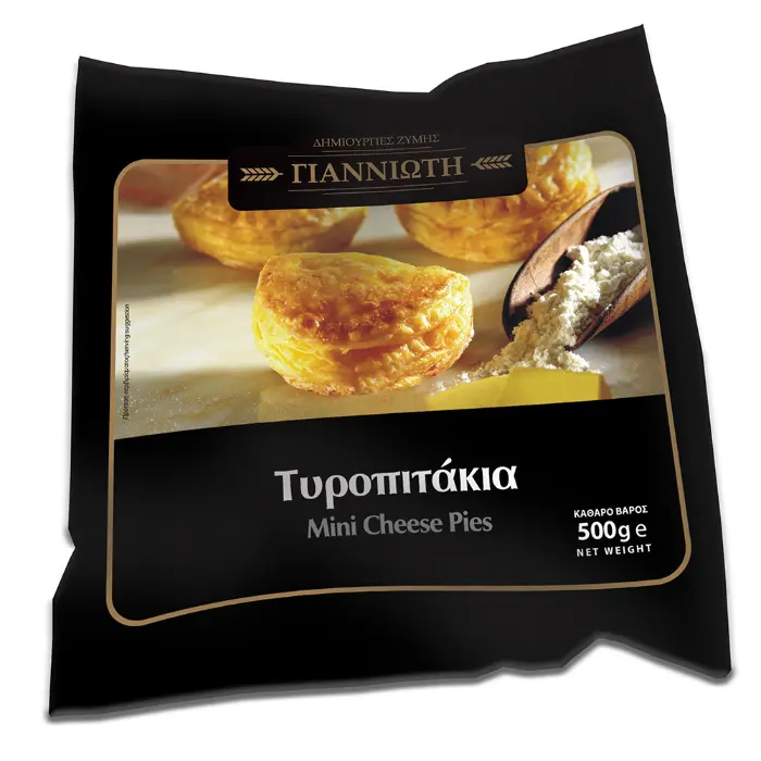 syskeyasia_Tyropitakia Giannioti Tyropitakia Sfoliatas (Mini Kaaspasteitjes van Bladerdeeg) 500 gr - Afbeelding 1
