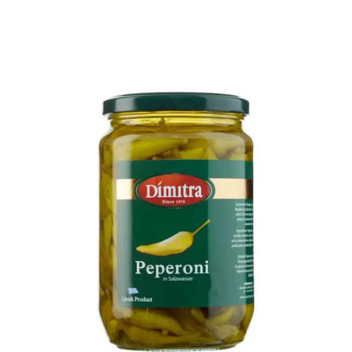 Dimitra Piperoni 300 gr Dimitra Middelmatig Pittige Pepers 300 gr - Afbeelding 1