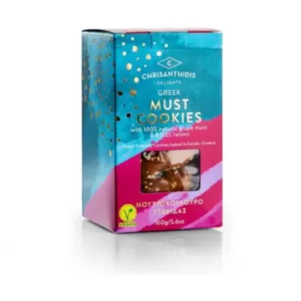 Chrisanthidis must cookies met rozijnen (Moustokoulora) 160 g