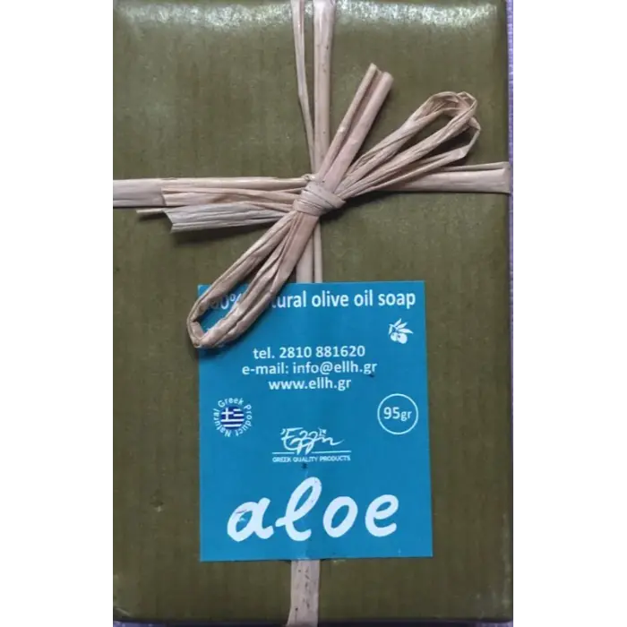 Olijfolie-zeep-aloe Elli olijfolie met aloe 95 gr - Afbeelding 1
