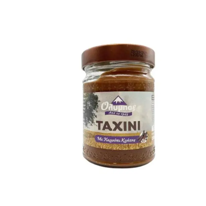 Olympos-Tahini-with-Carob-280g_2048x Olympos Tahini met Carob 280 gr - Afbeelding 1