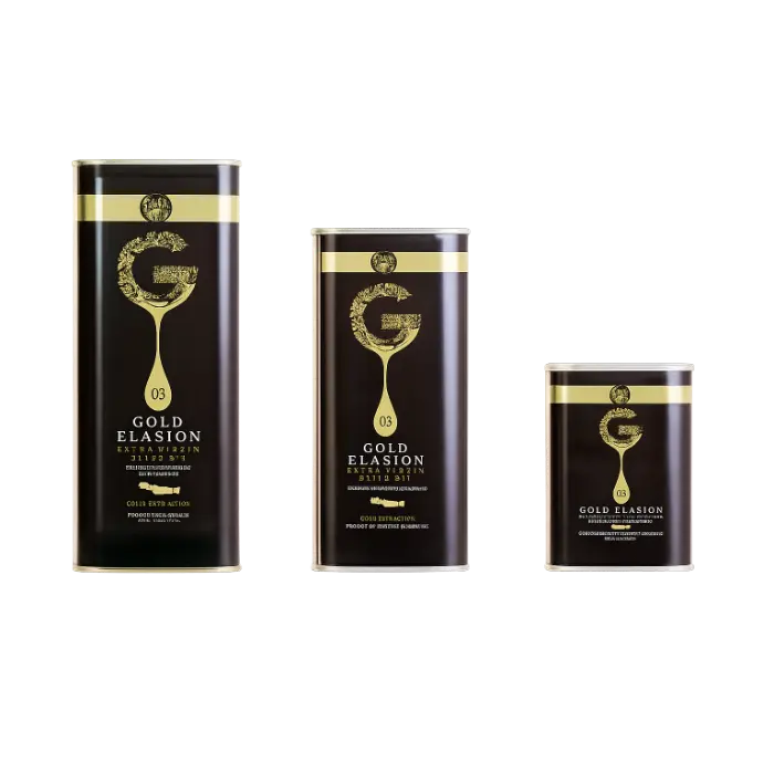Elasion Gold tin Elasion Extra Virgin Olijfolie 250 ml tin - Afbeelding 1